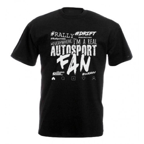 AUTOSPORT FAN 2021 férfi póló, fekete AUTOSPORT FAN 2021 férfi póló, fekete