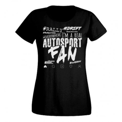 AUTOSPORT FAN 2021 női felső, fekete AUTOSPORT FAN 2021 női felső, fekete