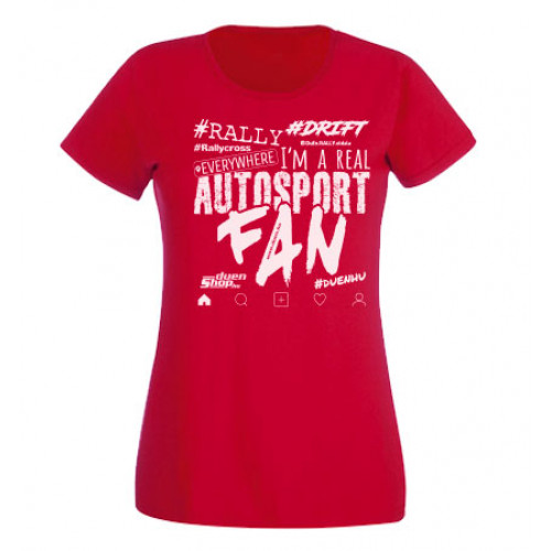 AUTOSPORT FAN 2021 női felső, piros AUTOSPORT FAN 2021 női felső, piros
