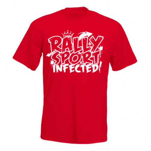 RALLYSPORT INFECTED férfi póló, piros