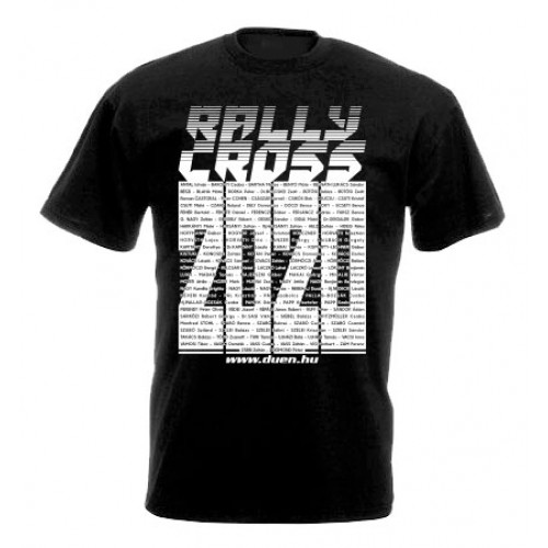 RALLYCROSS 2020 férfi póló, fekete