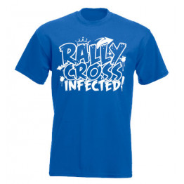 RALLYCROSS INFECTED férfi póló, királykék