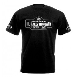 RALLY HUNGARY 2021 férfi póló, fekete