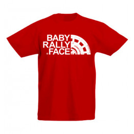 BABY RALLY FACE gyerek póló, piros