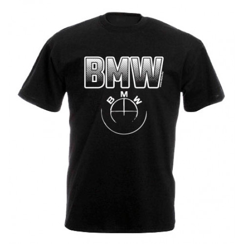 BMW férfi póló, fekete
