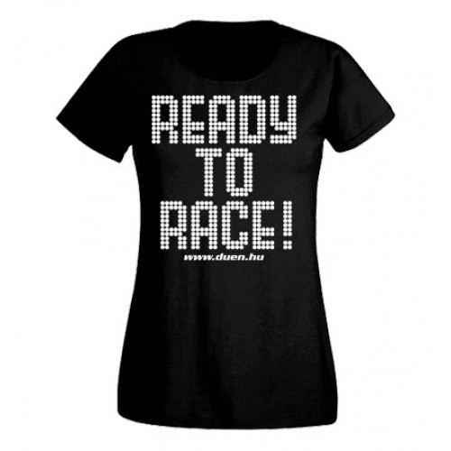 READY TO RACE női felső, fekete 