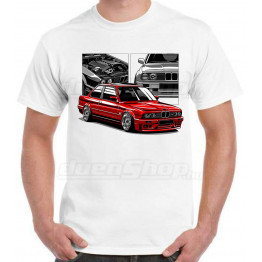 BMW E30 - fehér póló