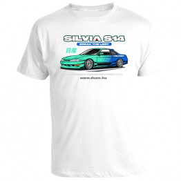 TUNING - Nissan SILVIA S14 - James Dean - fehér