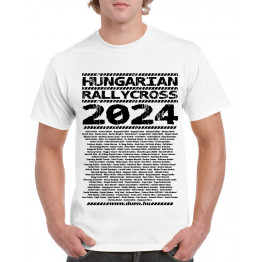 RALLYCROSS 2024 férfi póló, fehér