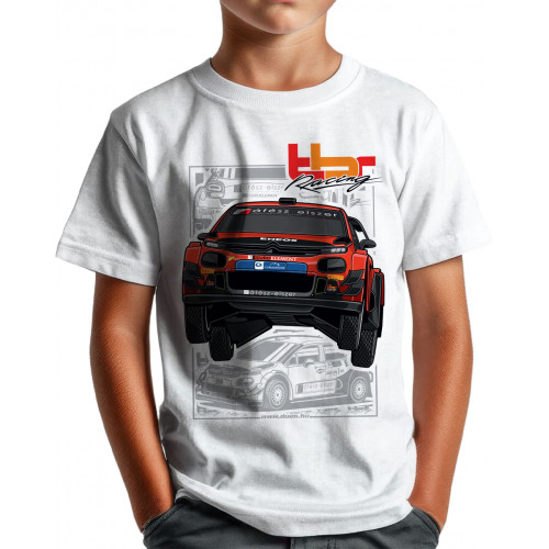 BÚTOR ROBI C3WRC CARTOON gyerek póló, fehér