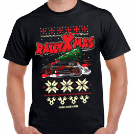 BÚTOR ROBI C3WRC rallyXmas férfi póló, fekete