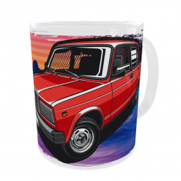 LADA 2107 bögre, fehér