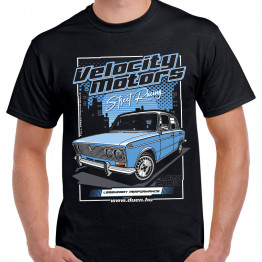 VELOCITY MOTORS - LADA 2103 férfi póló, fekete
