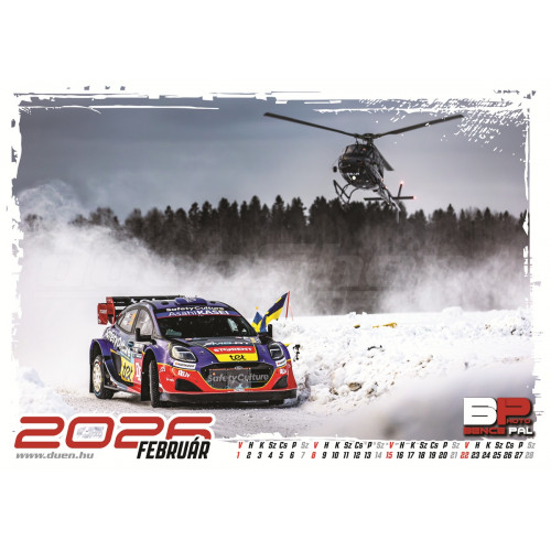 WRC FALINAPTÁR 2026 A3 méret WRC FALINAPTÁR 2026 A3 méret