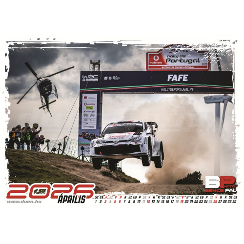 WRC FALINAPTÁR 2026 A3 méret WRC FALINAPTÁR 2026 A3 méret