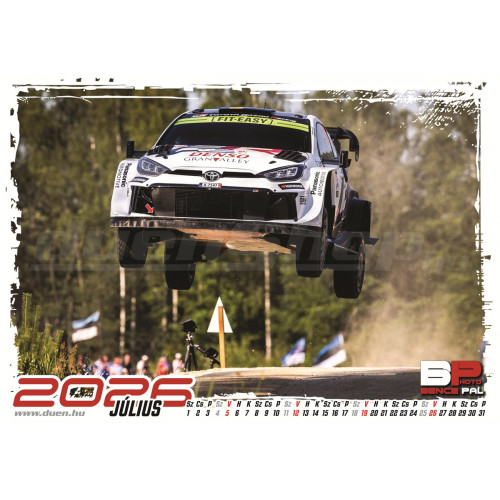 WRC FALINAPTÁR 2026 A3 méret WRC FALINAPTÁR 2026 A3 méret