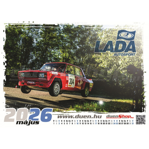 LADA AUTÓSPORT 2026 FALINAPTÁR A3 méret