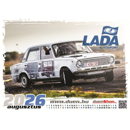 LADA AUTÓSPORT 2026 FALINAPTÁR A3 méret