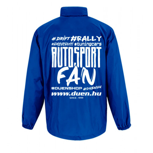 AUTOSPORT FAN szél és esőkabát, királykék AUTOSPORT FAN szél és esőkabát, királykék