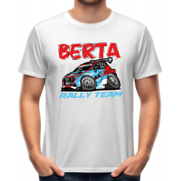 BERTA Rally Team férfi póló, fehér