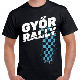 GYŐR RALLY 2025 férfi póló, fekete