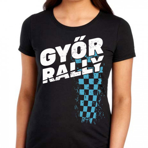 GYŐR RALLY 2025 női felső, fehér