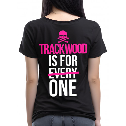 TRACKWOOD 2025 női póló, fekete