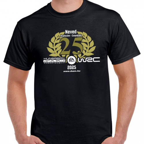 VIRTUAL CHAMPION egyedi póló, fekete VIRTUAL CHAMPION egyedi póló, fekete