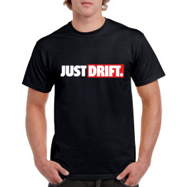 JUST DRIFT póló, fekete