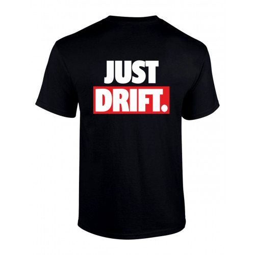 JUST DRIFT póló, fekete