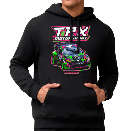 TRX Motorsport CHAMPION kapucnis pulóver, fekete TRX Motorsport CHAMPION kapucnis pulóver, fekete