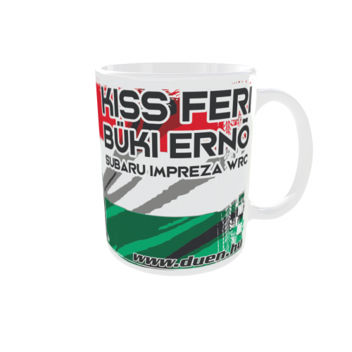 LEGENDARY HUNGARIANS - KISS FERI - Subaru Impreza WRC bögre, fehér