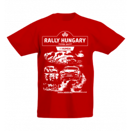 RALLY HUNGARY 2025 gyerek póló, piros