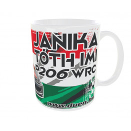 LEGENDARY HUNGARIANS - JANIKA - P206WRC bögre, fehér LEGENDARY HUNGARIANS - JANIKA - P206WRC bögre, fehér