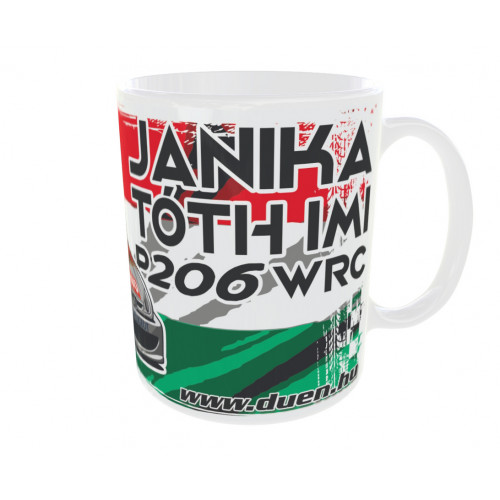 LEGENDARY HUNGARIANS - JANIKA - P206WRC bögre, fehér