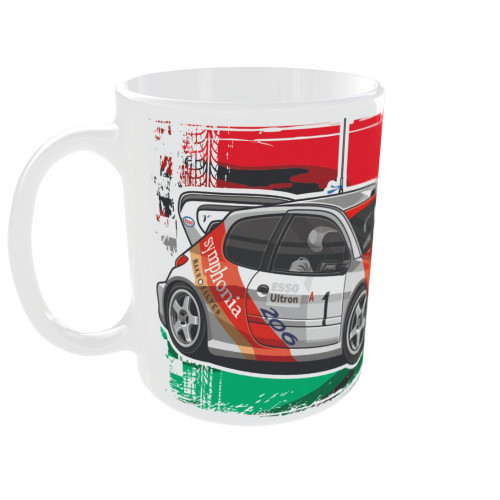 LEGENDARY HUNGARIANS - JANIKA - P206WRC bögre, fehér