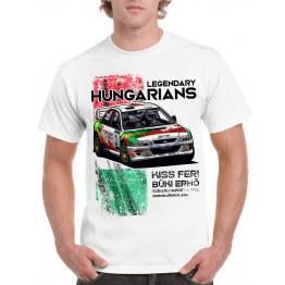 LEGENDARY HUNGARIANS - KISS FERI - SUBARU Impreza WRC férfi póló, fehér