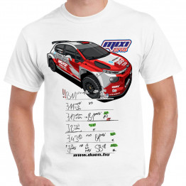 MIXI Style RALLY HUNGARY 2025, férfi póló, fehér
