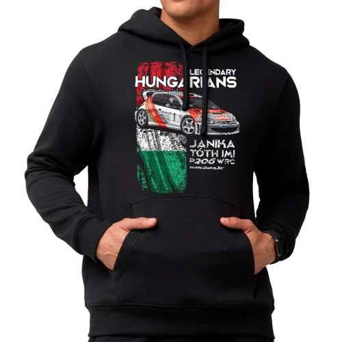 GroupB - JANIKA - P206WRC kapucnis pulóver, fekete GroupB - JANIKA - P206WRC kapucnis pulóver, fekete