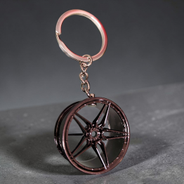 KULCSTARTÓ csillag felni, fekete