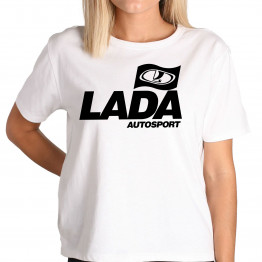 BASIC Lada Autosport női póló, fehér
