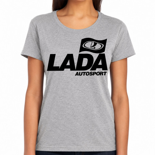 BASIC Lada Autosport női póló, szürke BASIC Lada Autosport női póló, szürke