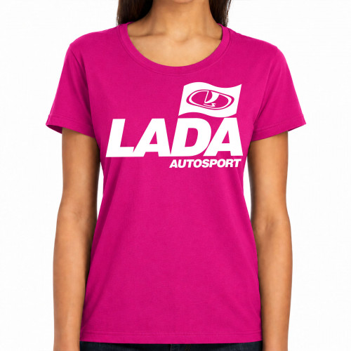 BASIC Lada Autosport női póló, magenta