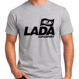 BASIC Lada Autosport férfi póló, szürke