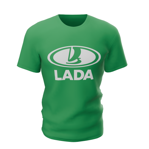 BASIC Lada Autosport férfi póló, zöld