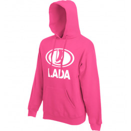 BASIC Lada logo női kapucnis pulóver, magenta