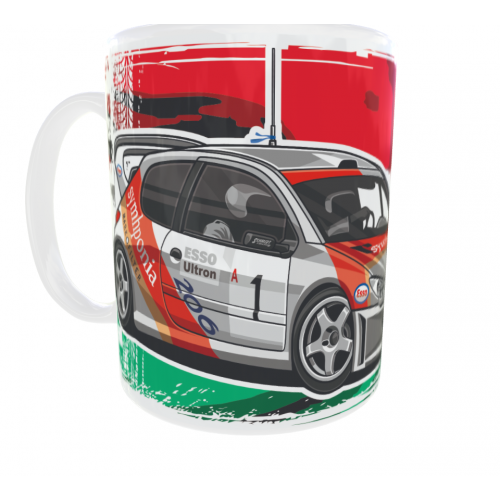 LEGENDARY HUNGARIANS - JANIKA - P206WRC bögre, fehér