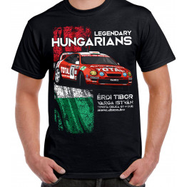 LEGENDARY HUNGARIANS - ÉRDI TIBOR - Toyota Celica GT-Four férfi póló, fekete