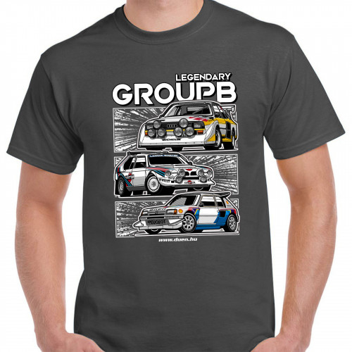 GroupB - 3in1 férfi póló, grafit