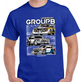 GroupB - 3in1 férfi póló, kék